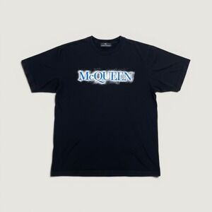 Alexander McQueen T-Shirt Spray‎ Logo Black XXL